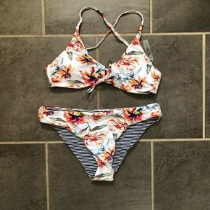 cupshe reversible two piece bikini
